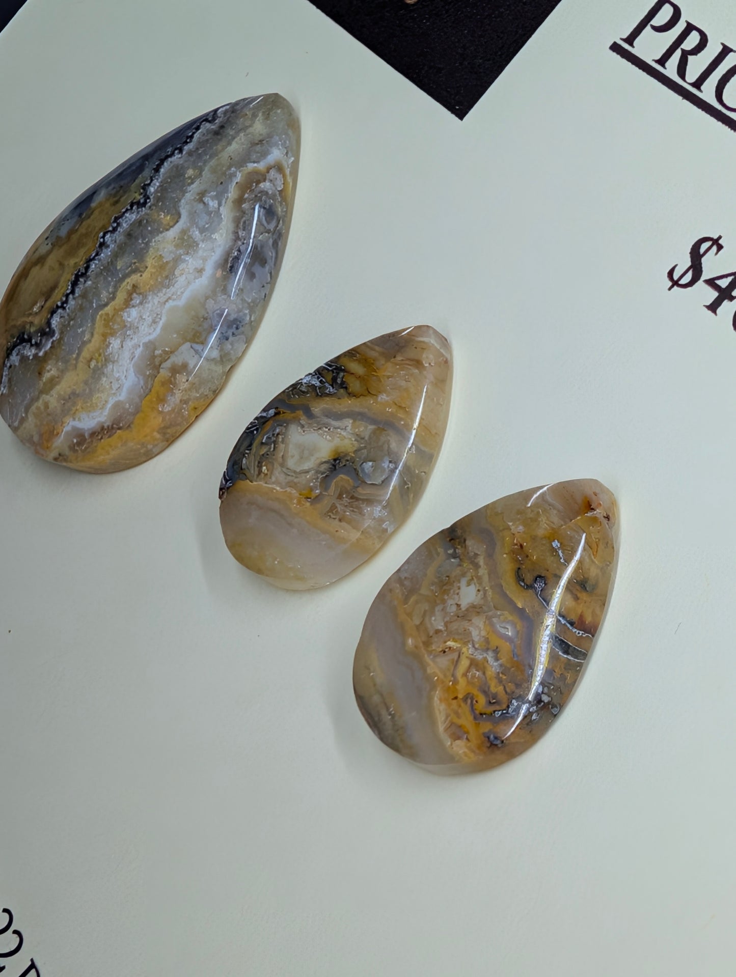 Tear Shape - Lace Agate - Design-Ready Calibrated Sets