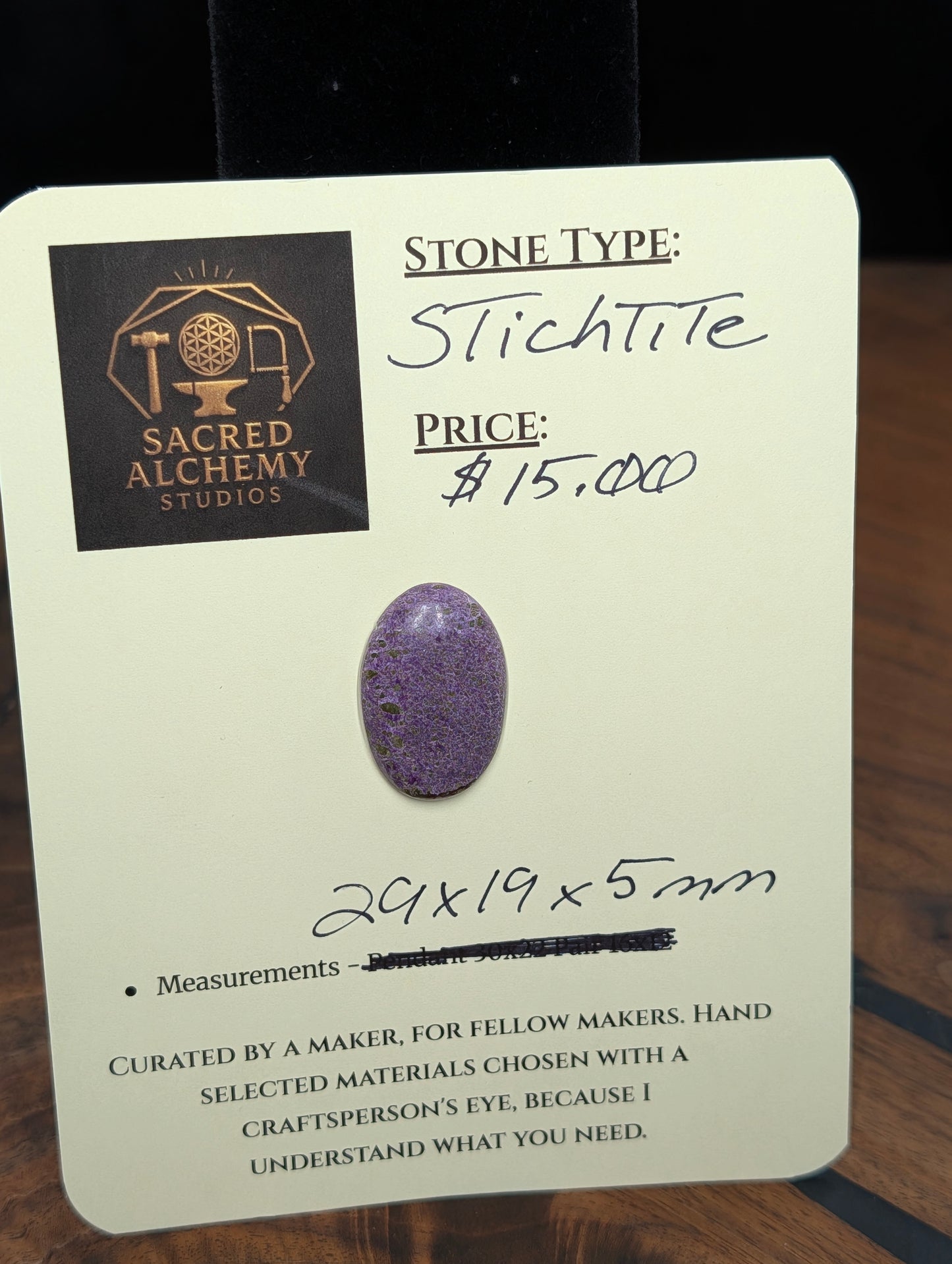 Stichtite Cabochon – Mined in South Africa – Cabochon – Vivid Lavender Hue