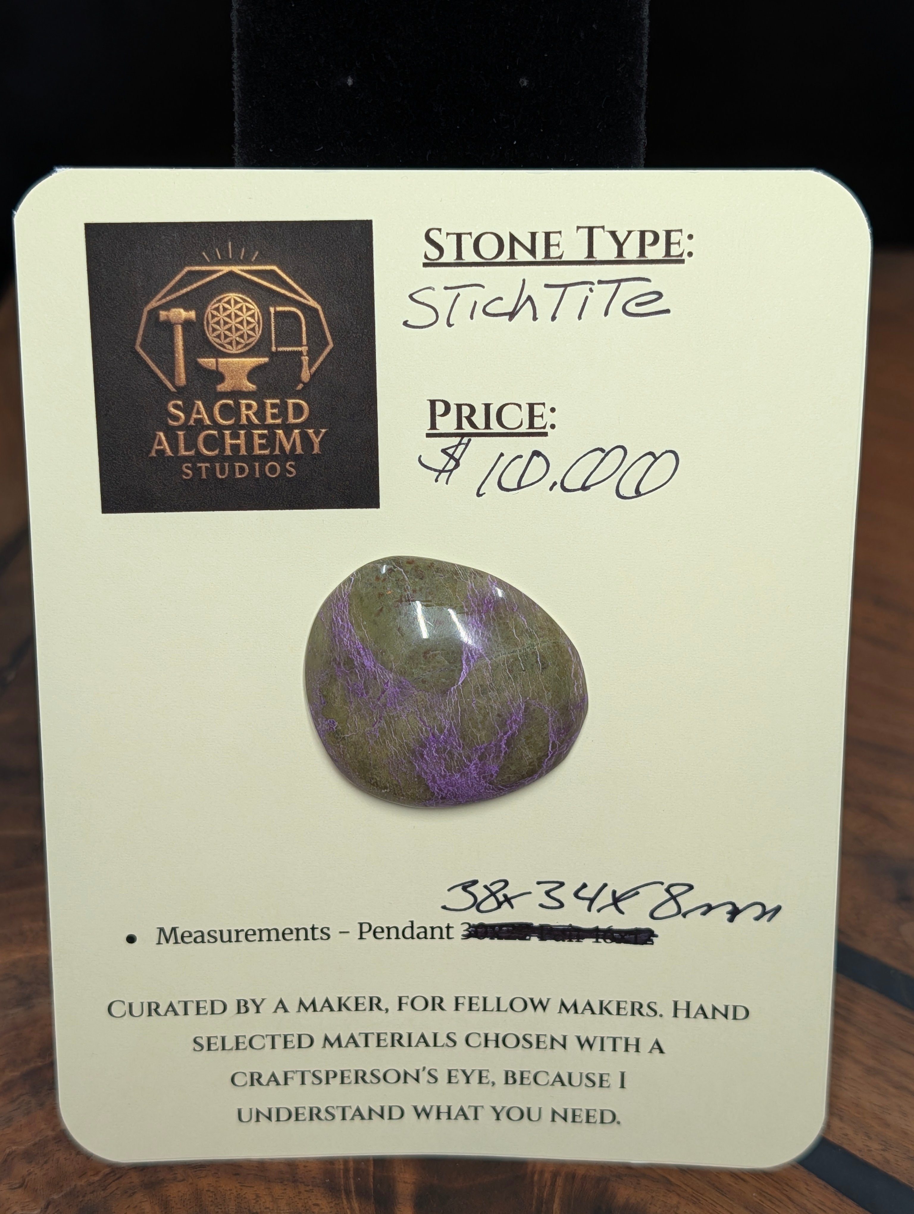 Stichtite Cabochon by Sacred Alchemy Studios