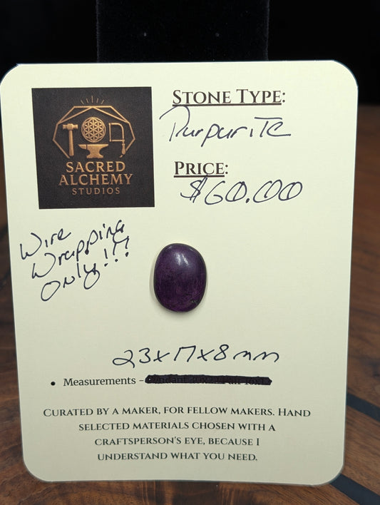 Purpurite Cabochon - Royal Manganese Phosphate