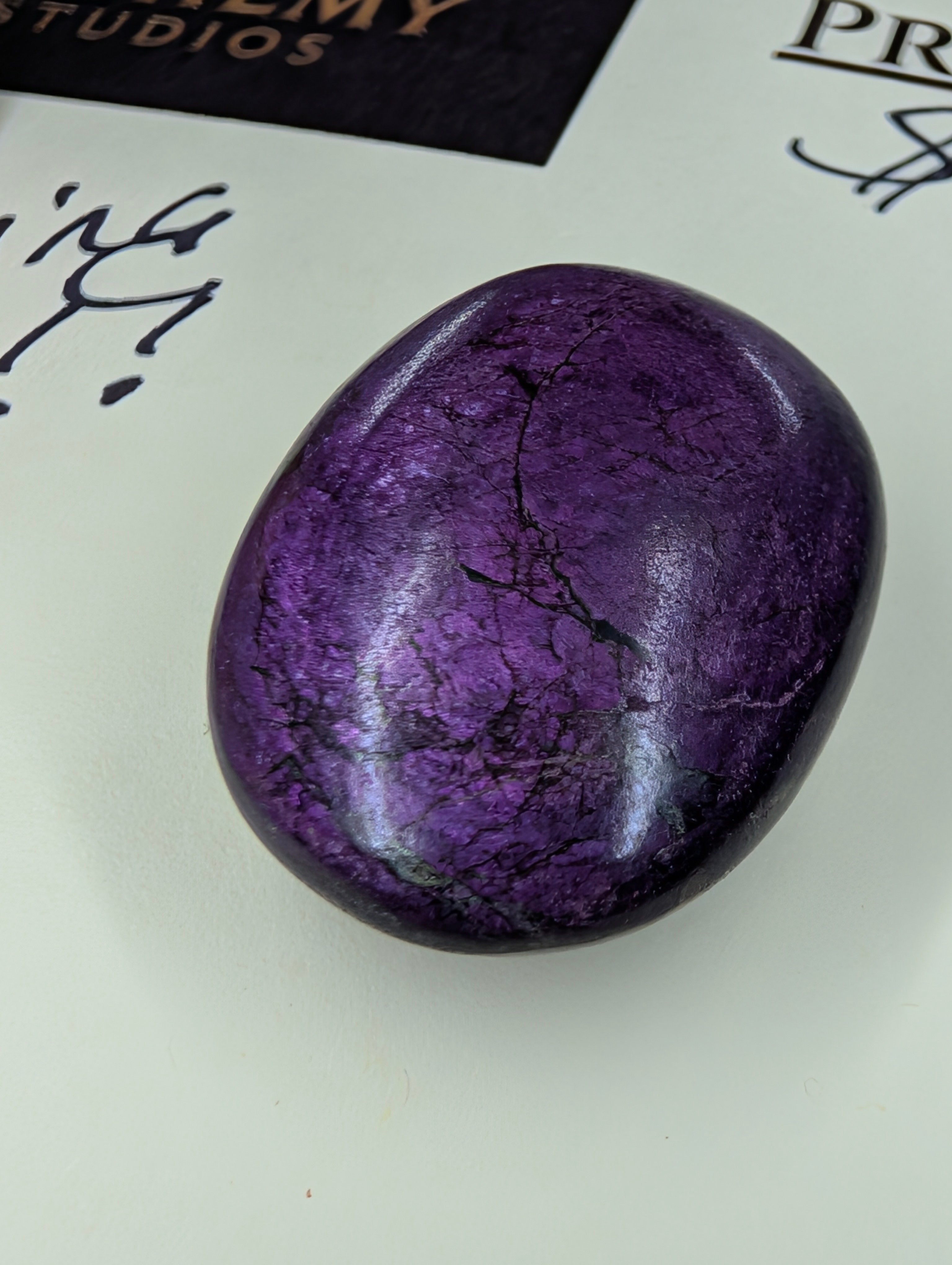Purpurite Cabochon - Royal Manganese Phosphate by Sacred Alchemy Studios