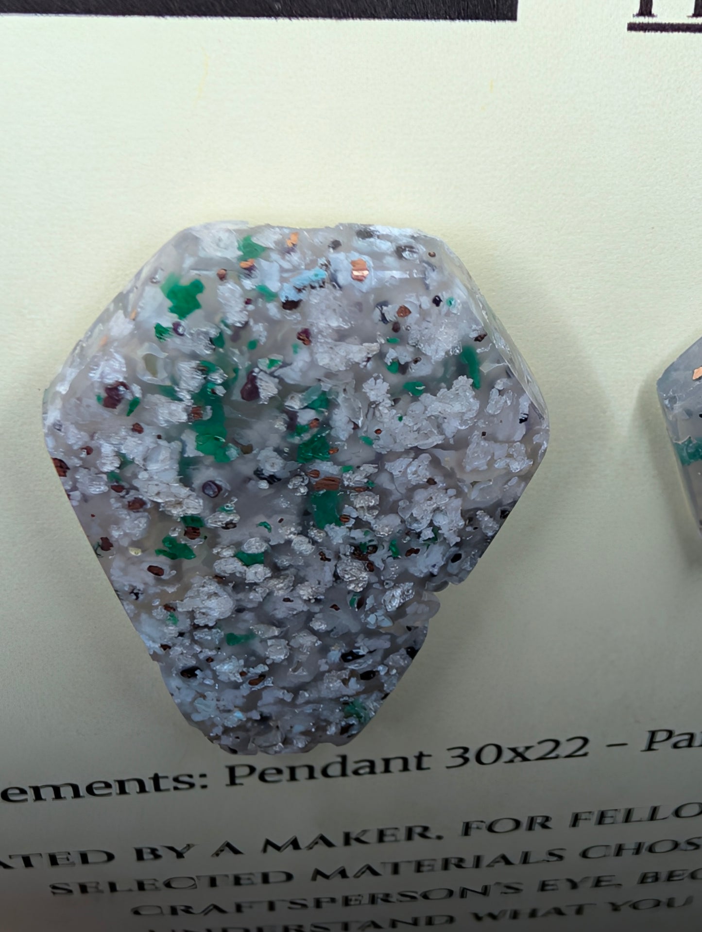 Coffin Shape - Confetti Chrysocolla - Sacred Alchemy Select - Design-Ready Set