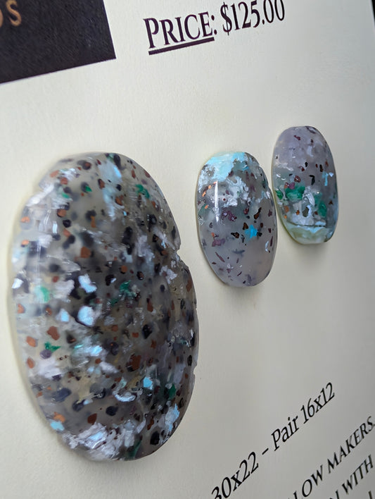 Oval Shape - Confetti Chrysocolla - Sacred Alchemy Select - Design-Ready Set