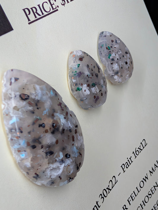 Tear Shape - Confetti Chrysocolla - Sacred Alchemy Select - Design-Ready Set