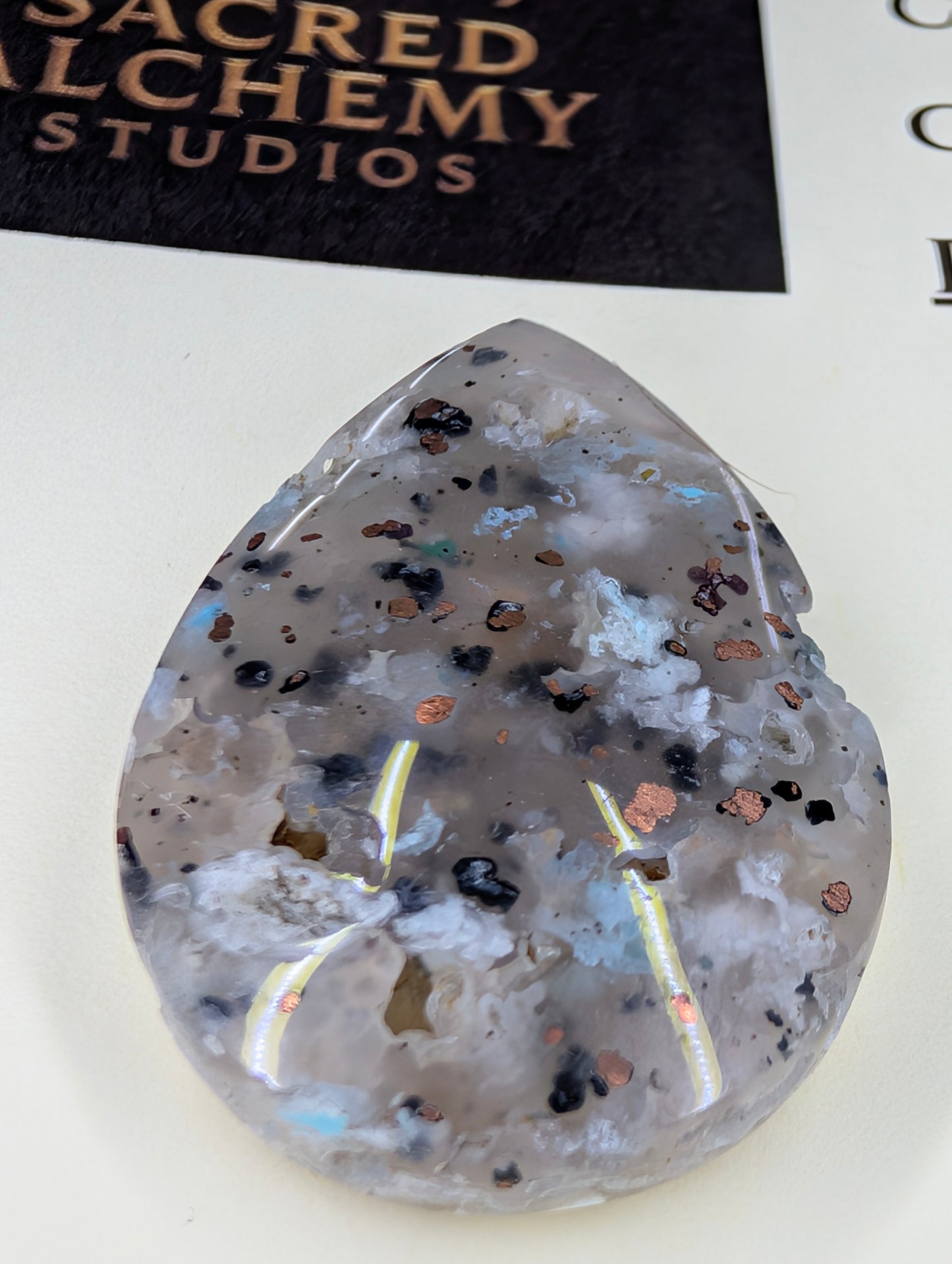 Tear Shape - Confetti Chrysocolla - Sacred Alchemy Select - Design-Ready Set