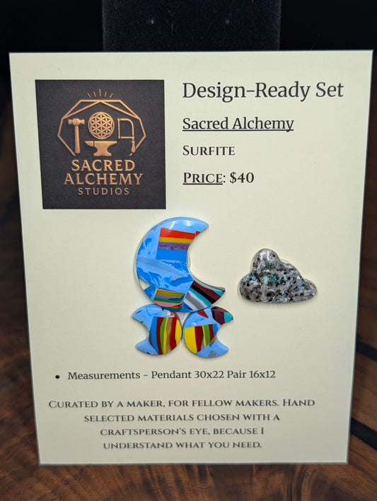 Crescent Moon - Surfite - Design-Ready Set by Sacred Alchemy Studios