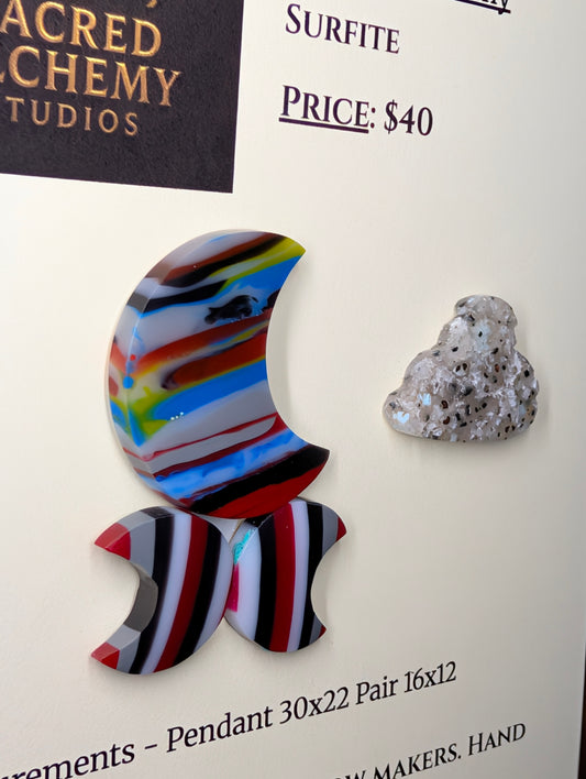 Crescent Moon - Surfite - Design-Ready Set by Sacred Alchemy Studios