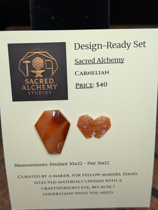 Coffin Shape - Carnelian - Design-Ready Sets by Sacred Alchemy Studios