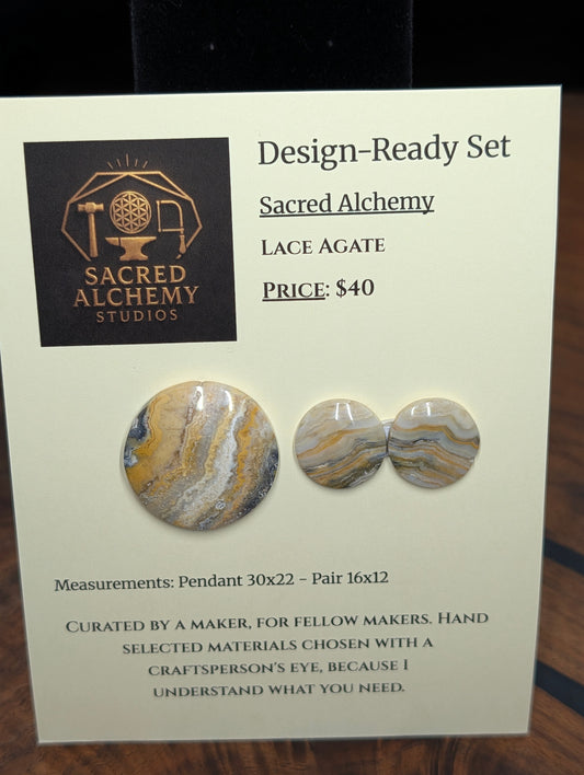 Circle Shape - Lace Agate - Design-Ready Set by Sacred Alchemy Studios