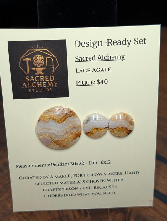 Circle Shape - Lace Agate - Design-Ready Set by Sacred Alchemy Studios