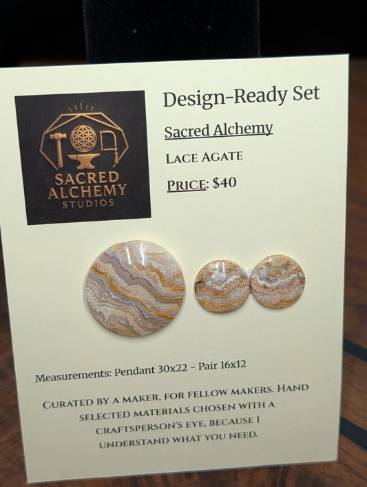 Circle Shape - Lace Agate - Design-Ready Set by Sacred Alchemy Studios