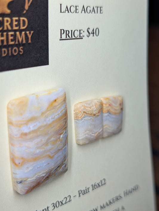 Rectangle Shape - Lace Agate - Design-Ready Set by Sacred Alchemy Studios