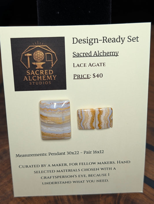 Rectangle Shape - Lace Agate - Design-Ready Set by Sacred Alchemy Studios