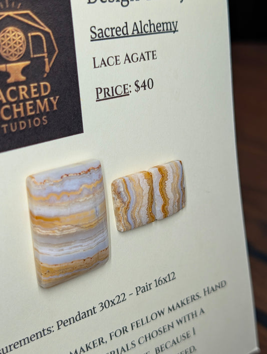 Rectangle Shape - Lace Agate - Design-Ready Set by Sacred Alchemy Studios
