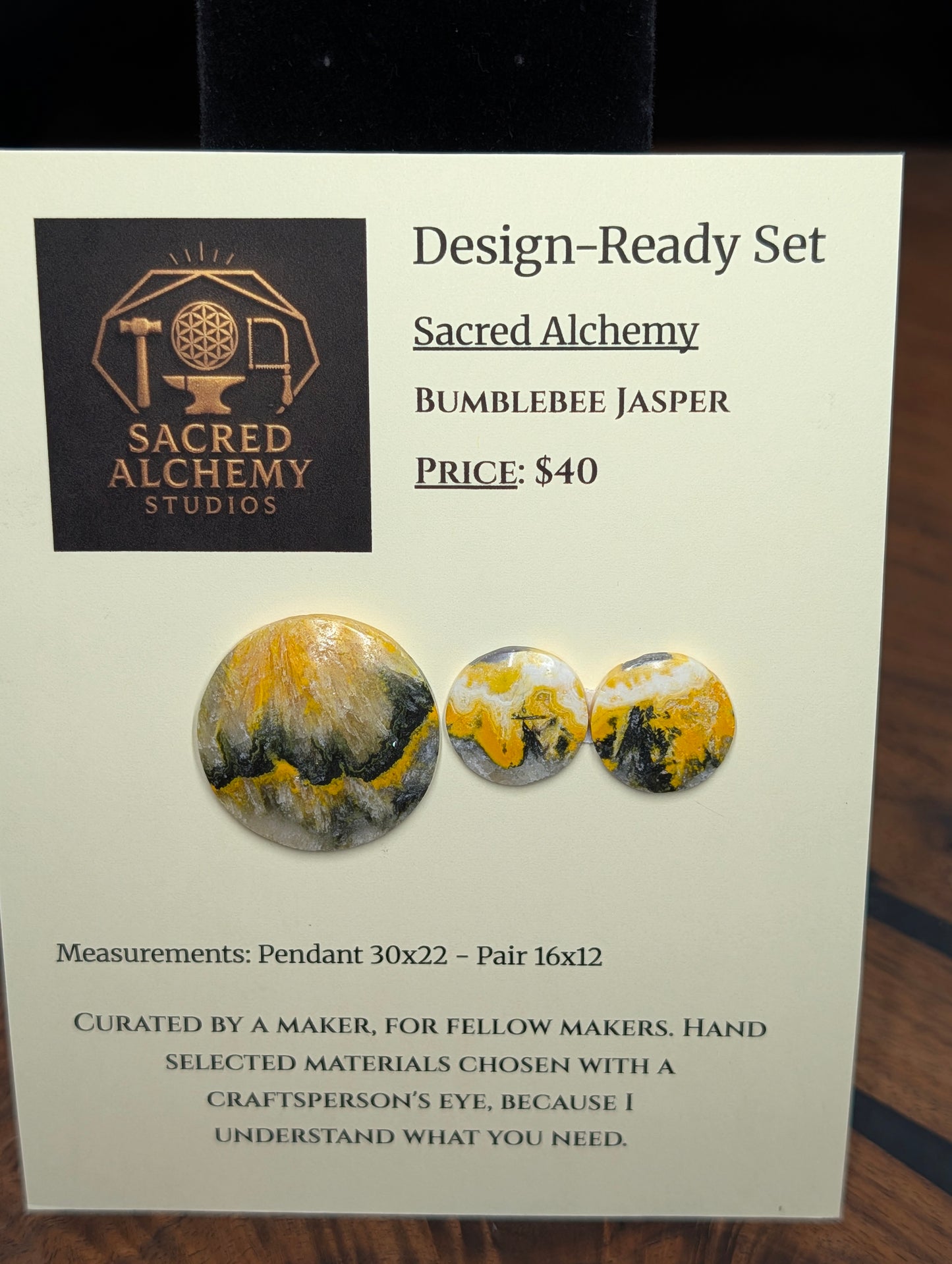 Circle Shape - Bumblebee Jasper - Design-Ready Set by Sacred Alchemy Studios