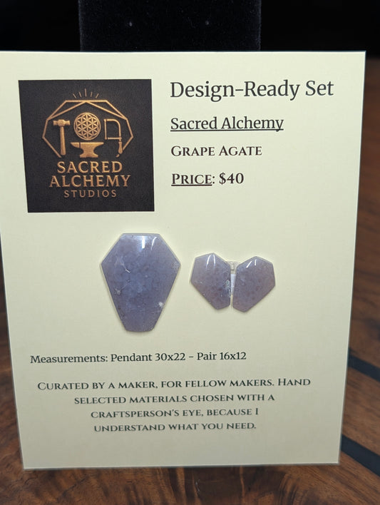 Coffin Shape - Grape Agate - Design-Ready by Sacred Alchemy Studios