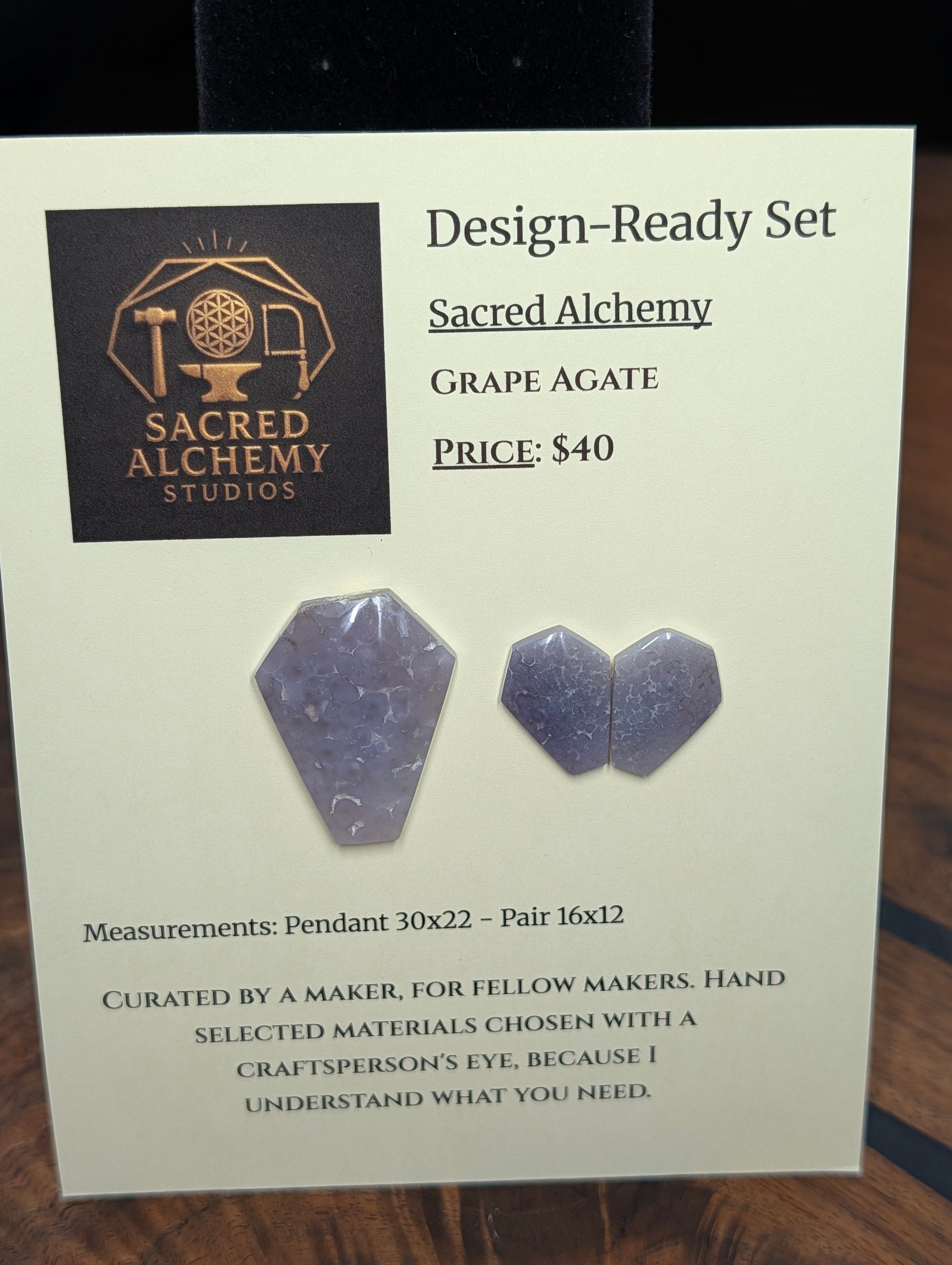 Coffin Shape - Grape Agate - Design-Ready by Sacred Alchemy Studios