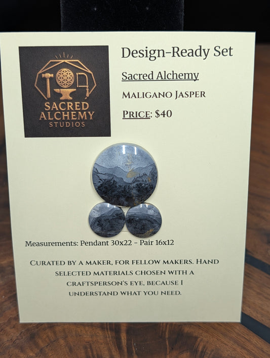 Circle Shape - Maligano Jasper - Design-Ready Set by Sacred Alchemy Studios