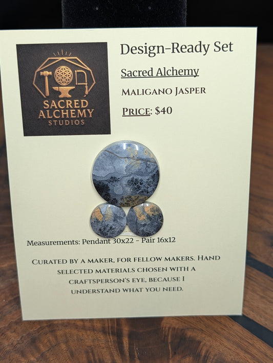 Circle Shape - Maligano Jasper - Design-Ready Set by Sacred Alchemy Studios