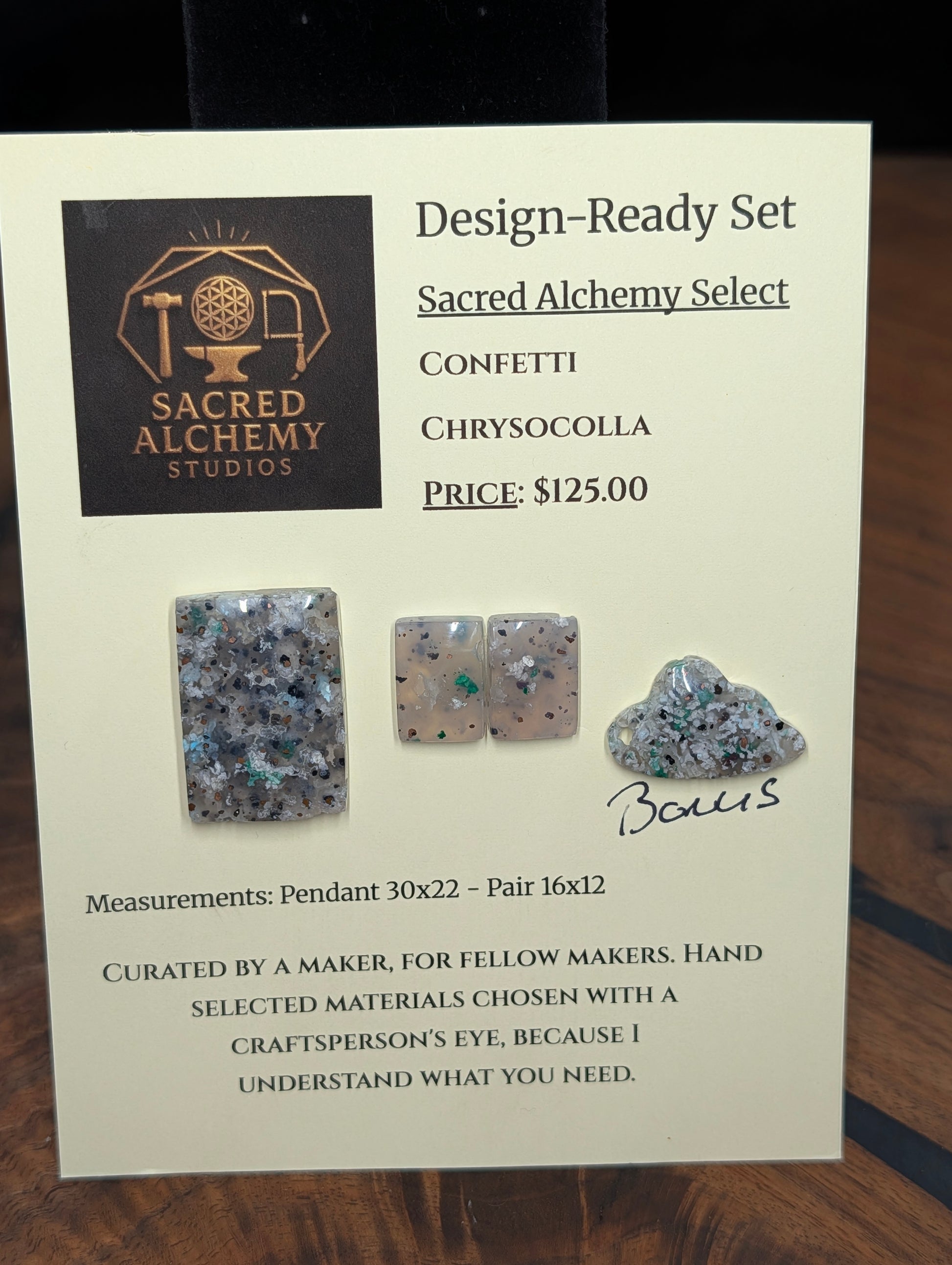 Rectangle Shape - Confetti Chrysocolla - Sacred Alchemy Select - Design-Ready Set by Sacred Alchemy Studios