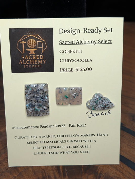 Rectangle Shape - Confetti Chrysocolla - Sacred Alchemy Select - Design-Ready Set by Sacred Alchemy Studios