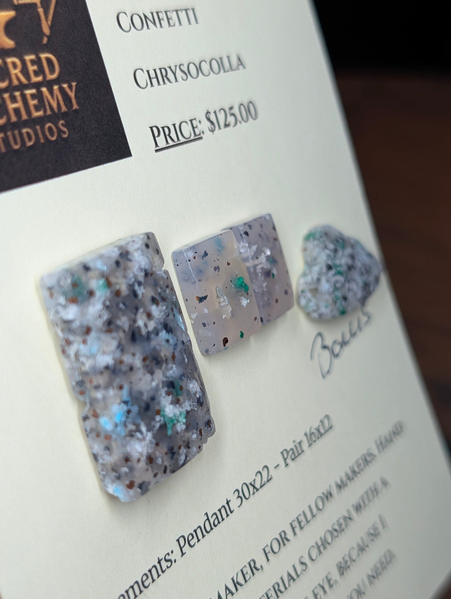 Rectangle Shape - Confetti Chrysocolla - Sacred Alchemy Select - Design-Ready Set by Sacred Alchemy Studios