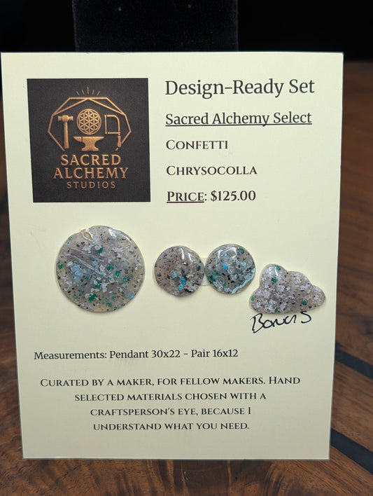 Circle Shape - Confetti Chrysocolla - Sacred Alchemy Select - Design-Ready Set. by Sacred Alchemy Studios