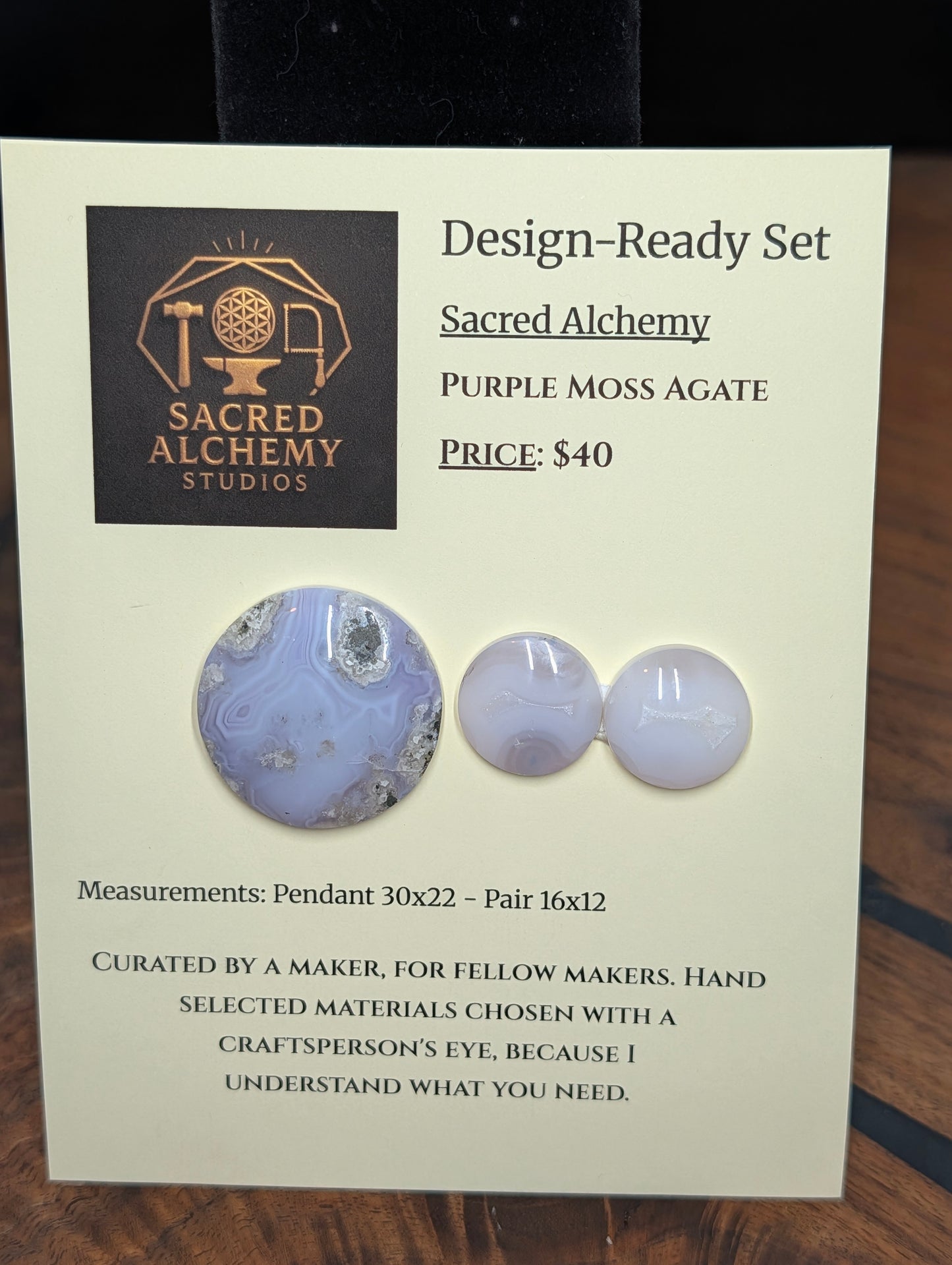 Circle Shape - Purple Moss Agate - Design-Ready Set by Sacred Alchemy Studios