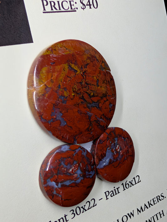 Circle - Red Moss Agate - Design-Ready Sets by Sacred Alchemy Studios
