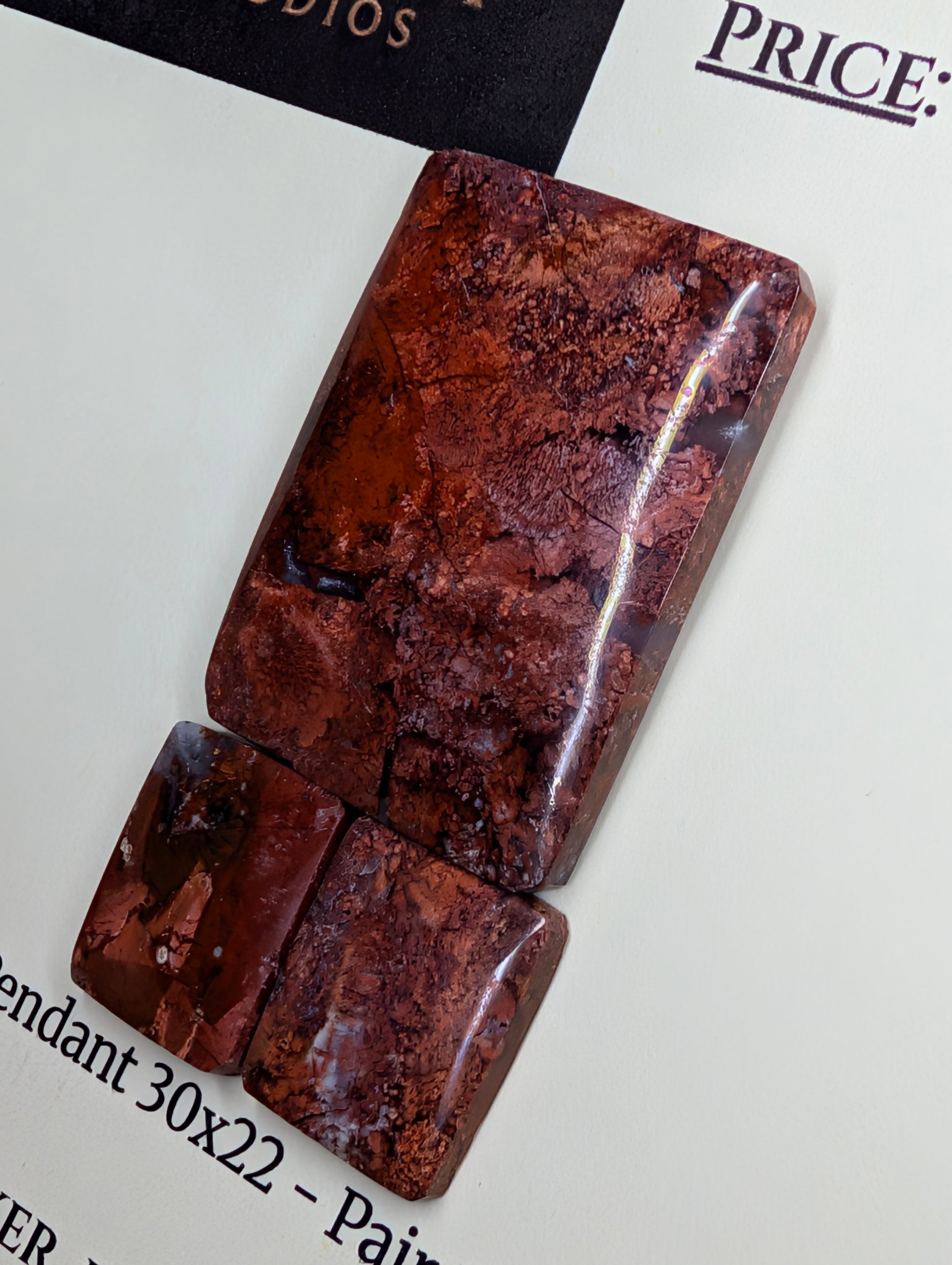 Rectangle Shape - Red Moss Agate - Design-Ready Sets by Sacred Alchemy Studios