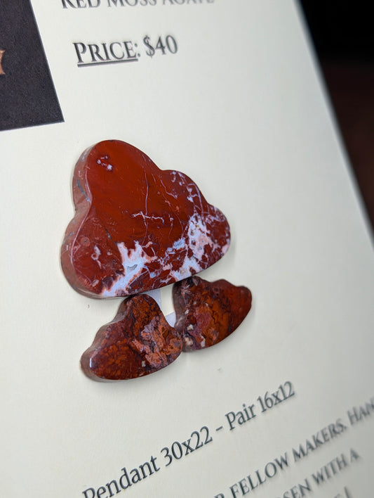 Cloud Shape - Red Moss Agate - Design-Ready Sets by Sacred Alchemy Studios