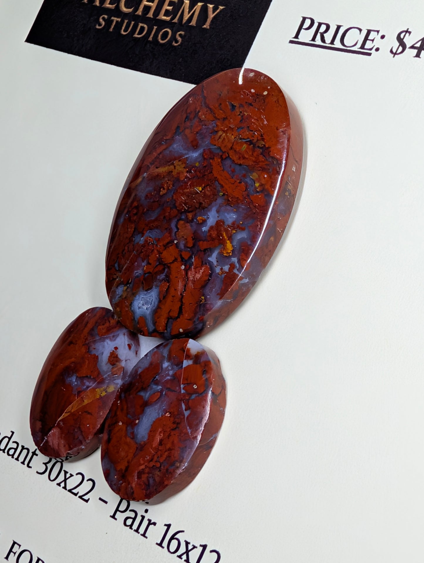 Oval Shape - Red Moss Agate - Design-Ready Sets by Sacred Alchemy Studios