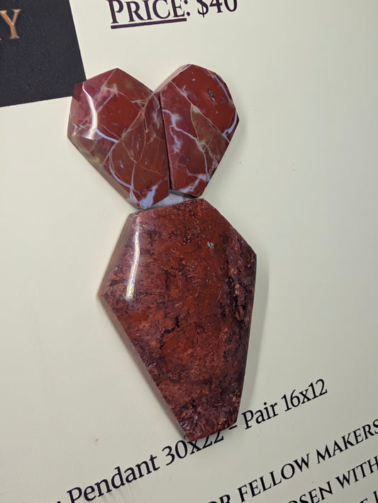 Coffin Shape - Red Moss Agate - Design-Ready Set by Sacred Alchemy Studios