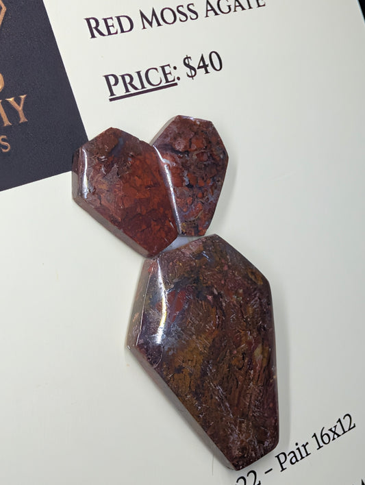 Coffin Shape - Red Moss Agate - Design-Ready Set by Sacred Alchemy Studios