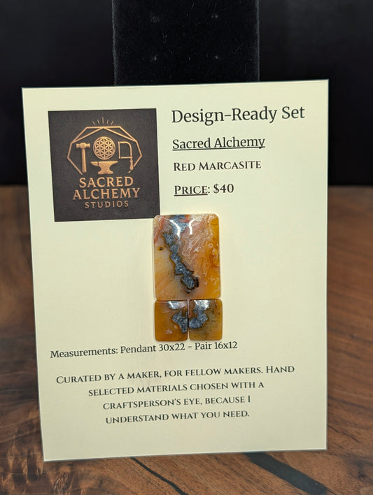 Rectangle Shape - Red Moss Agate - Design-Ready Sets by Sacred Alchemy Studios