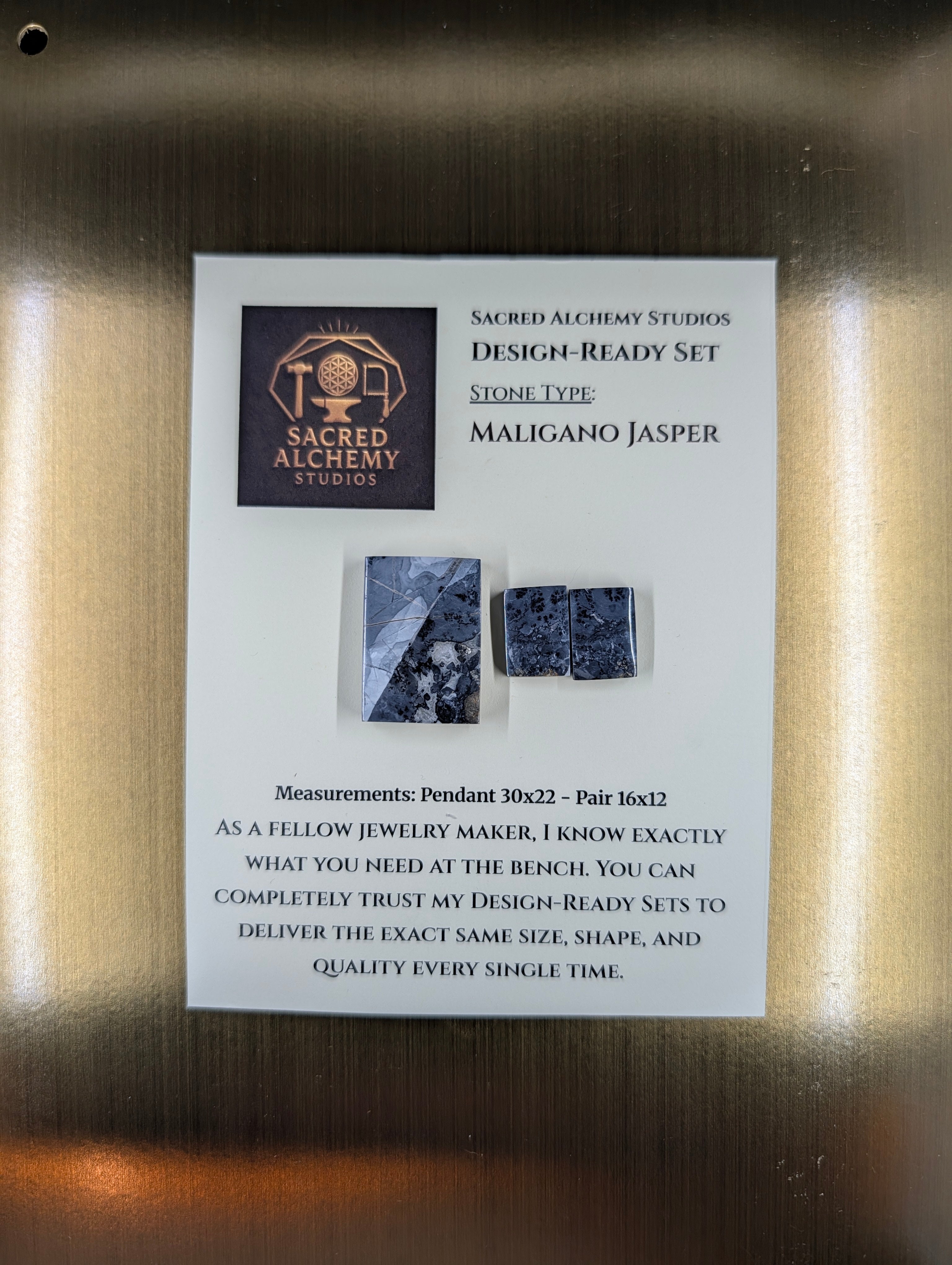 Rectangle Shape - Maligano Jasper - Design-Ready Set by Sacred Alchemy Studios
