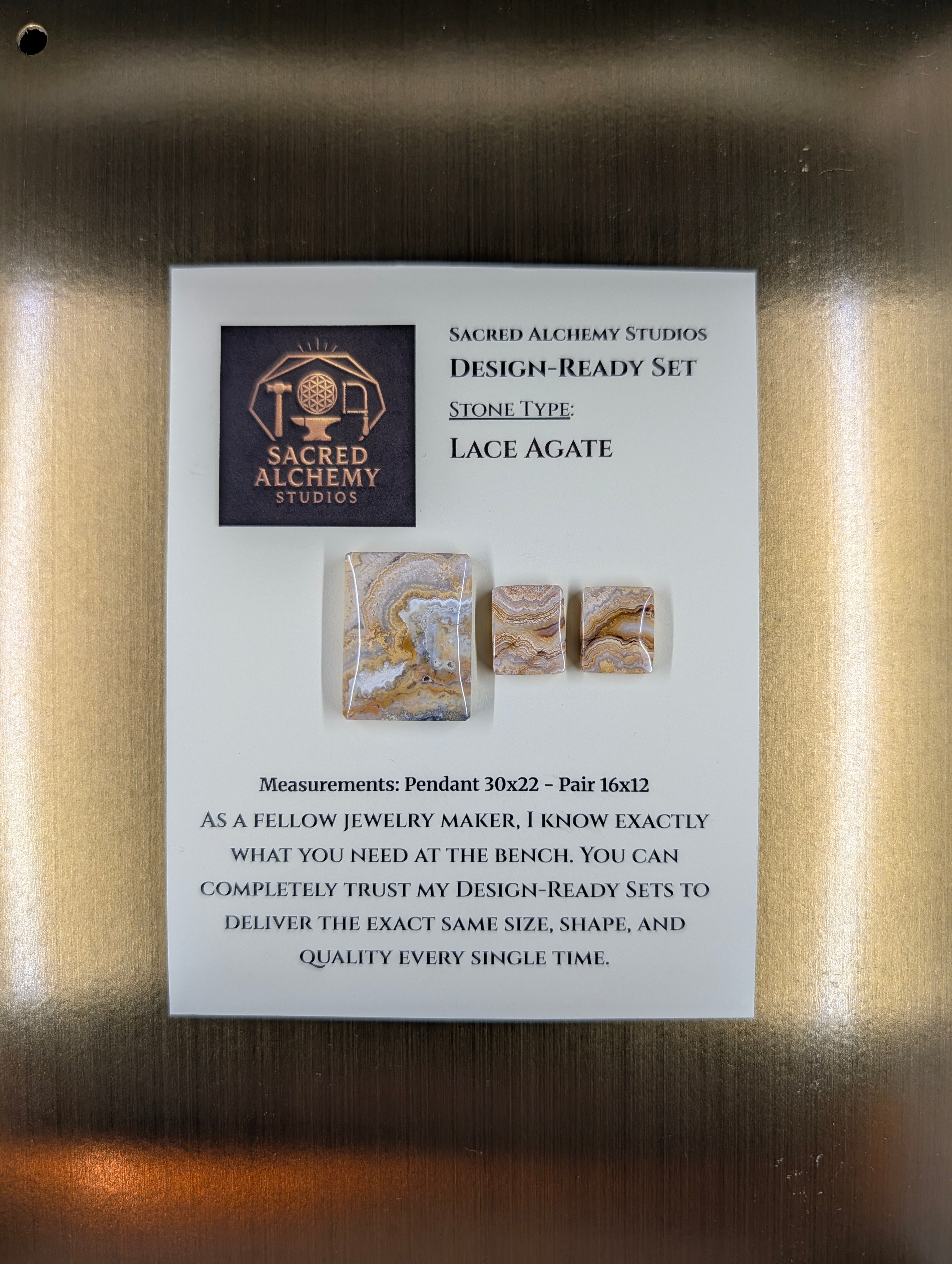 Rectangle Shape - Lace Agate - Design-Ready Set by Sacred Alchemy Studios