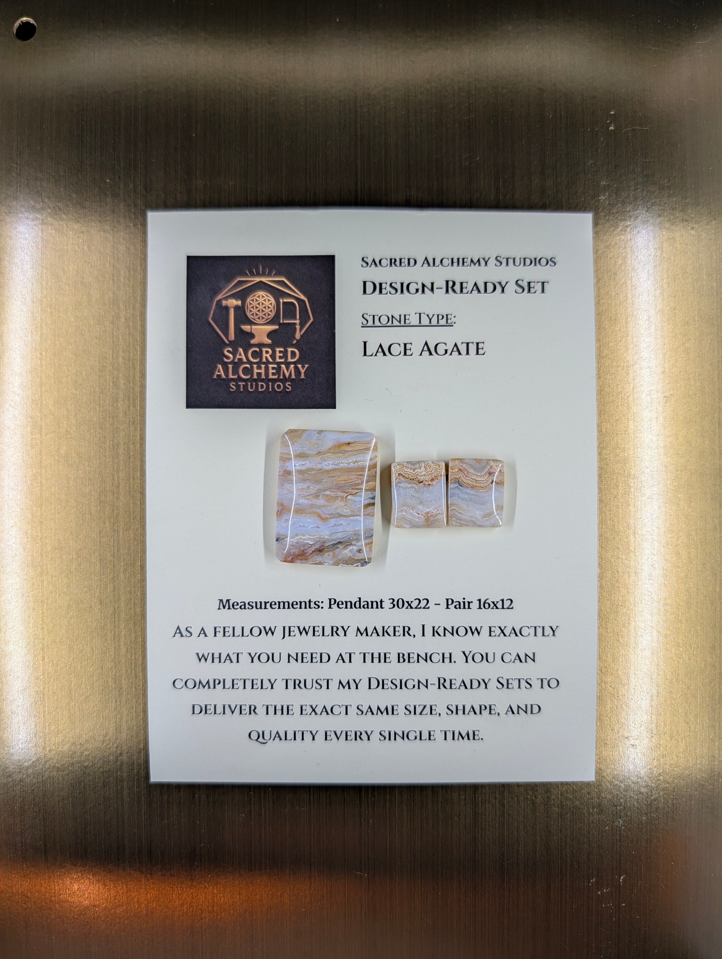 Rectangle Shape - Lace Agate - Design-Ready Set by Sacred Alchemy Studios