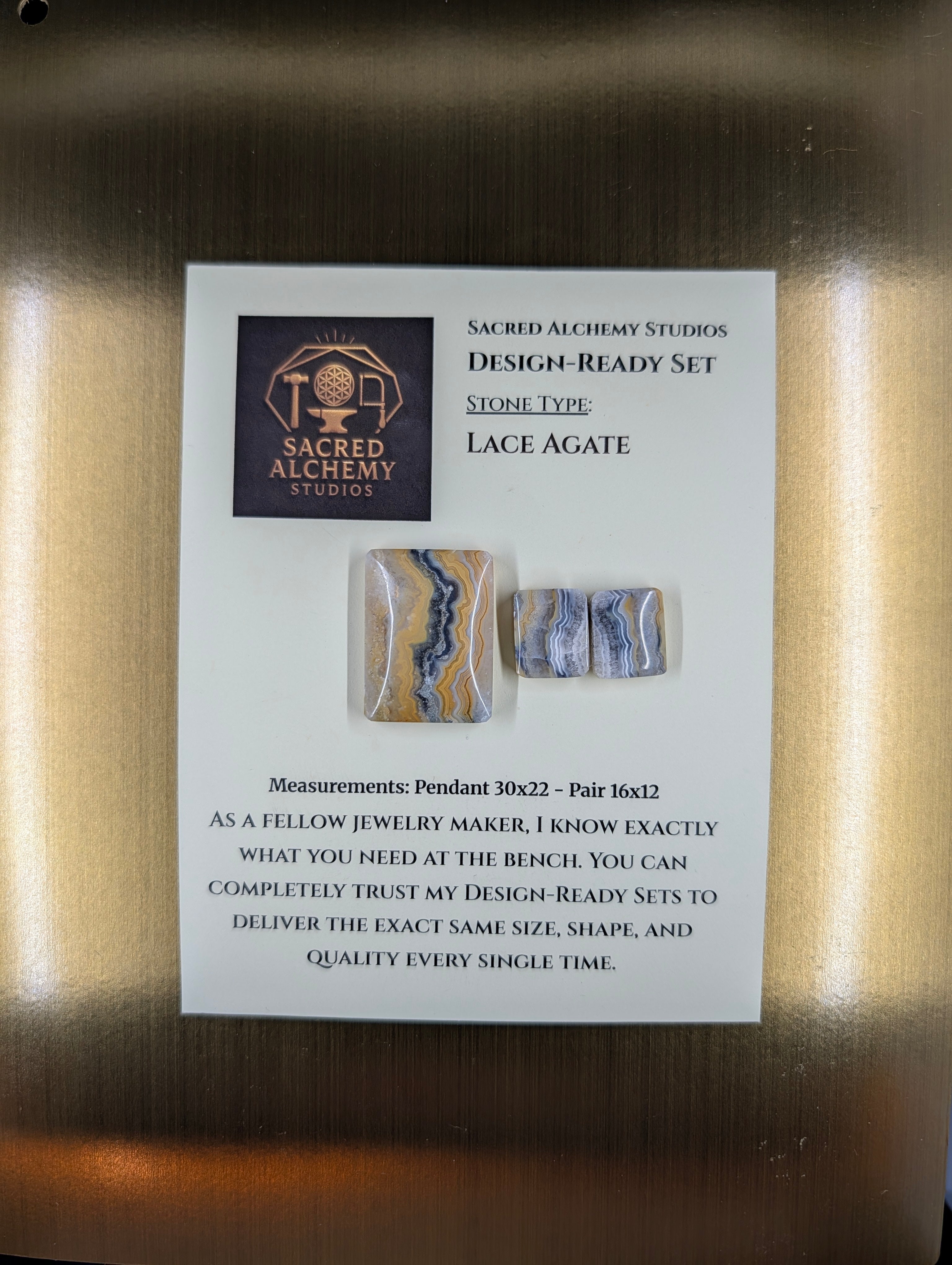 Rectangle Shape - Lace Agate - Design-Ready Set by Sacred Alchemy Studios