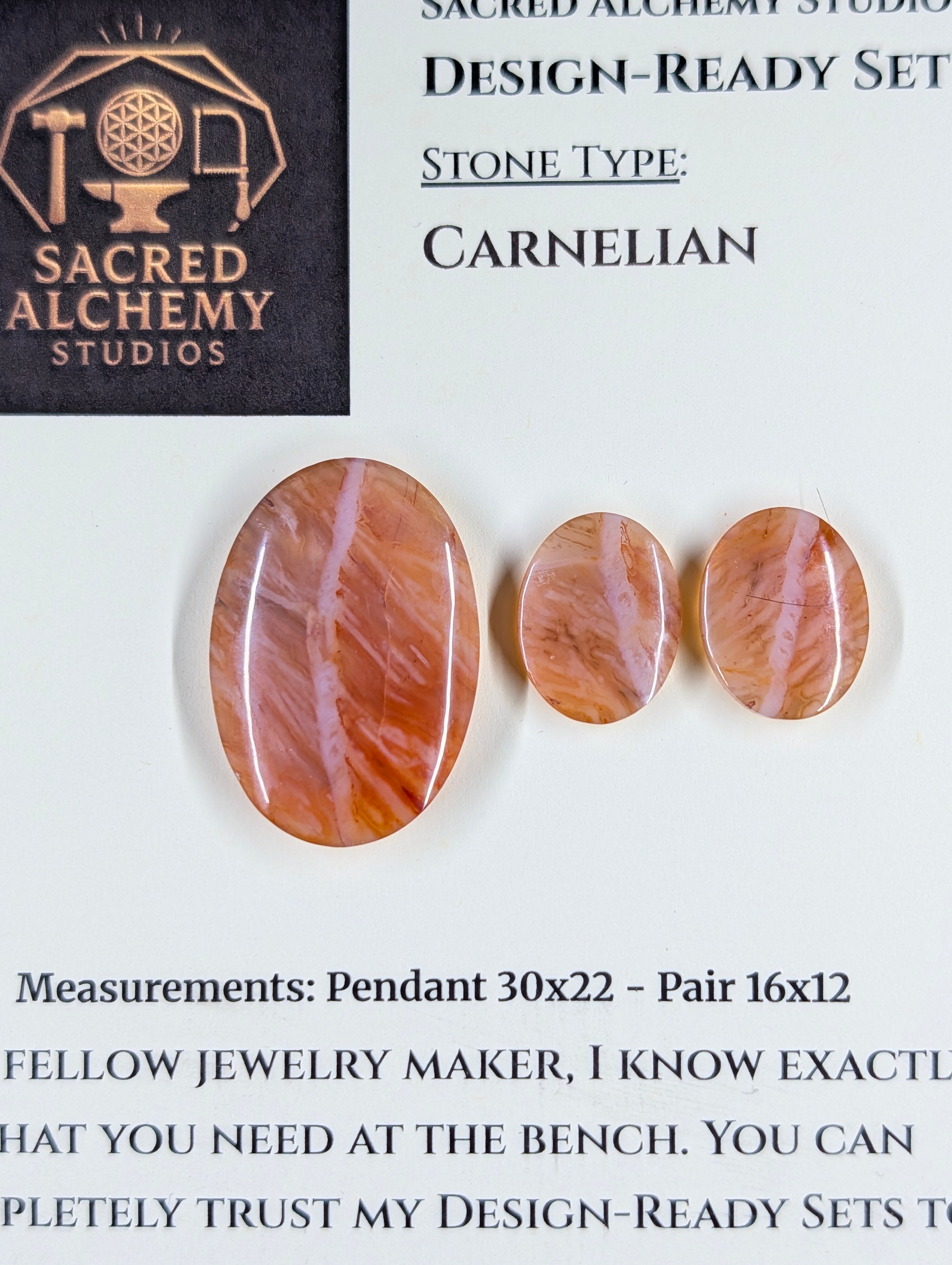 Oval Shape - Carnelian - Design-Ready Set by Sacred Alchemy Studios