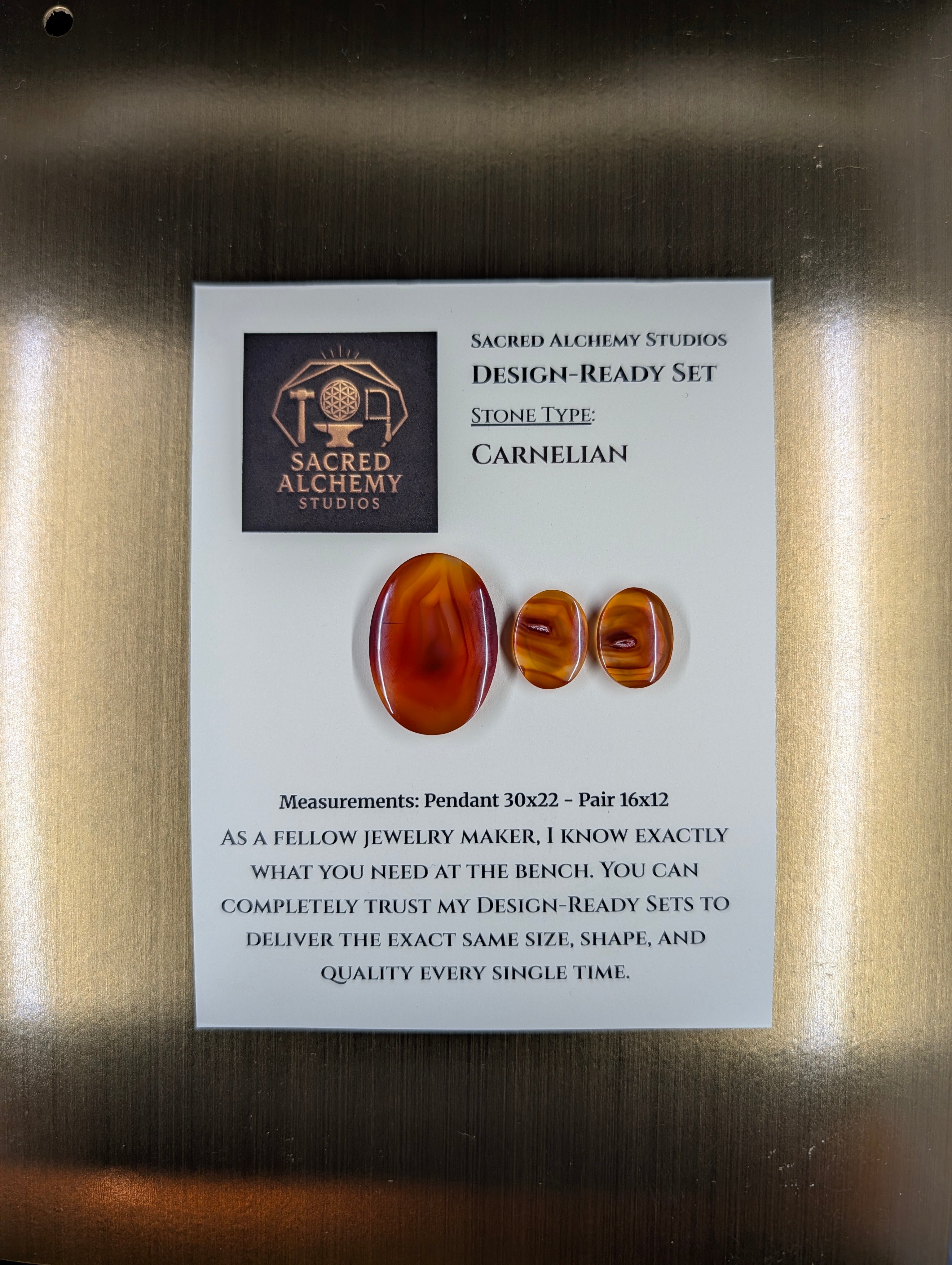 Oval Shape - Carnelian - Design-Ready Set by Sacred Alchemy Studios