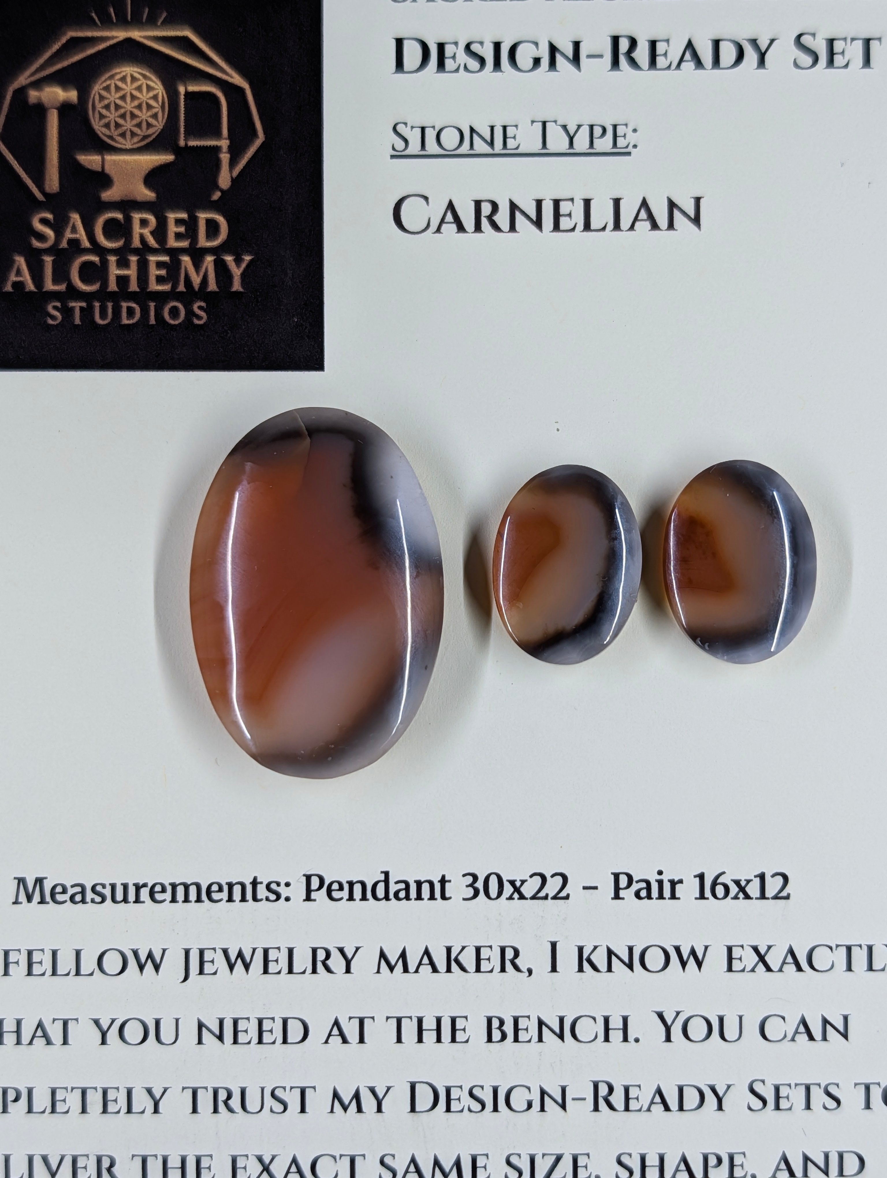 Oval Shape - Carnelian - Design-Ready Set by Sacred Alchemy Studios