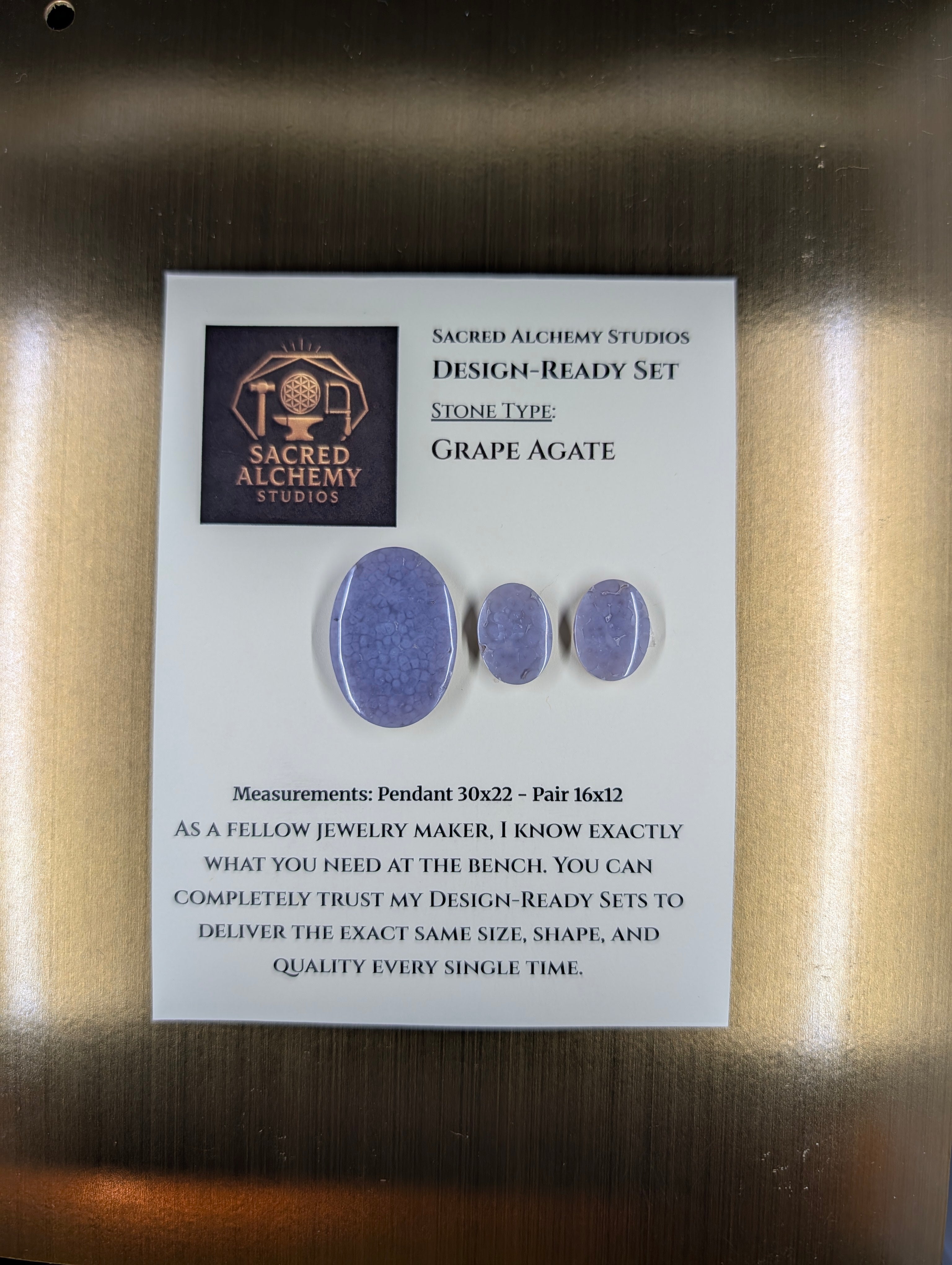 Oval Shape - Grape Agate - Design-Ready Set by Sacred Alchemy Studios