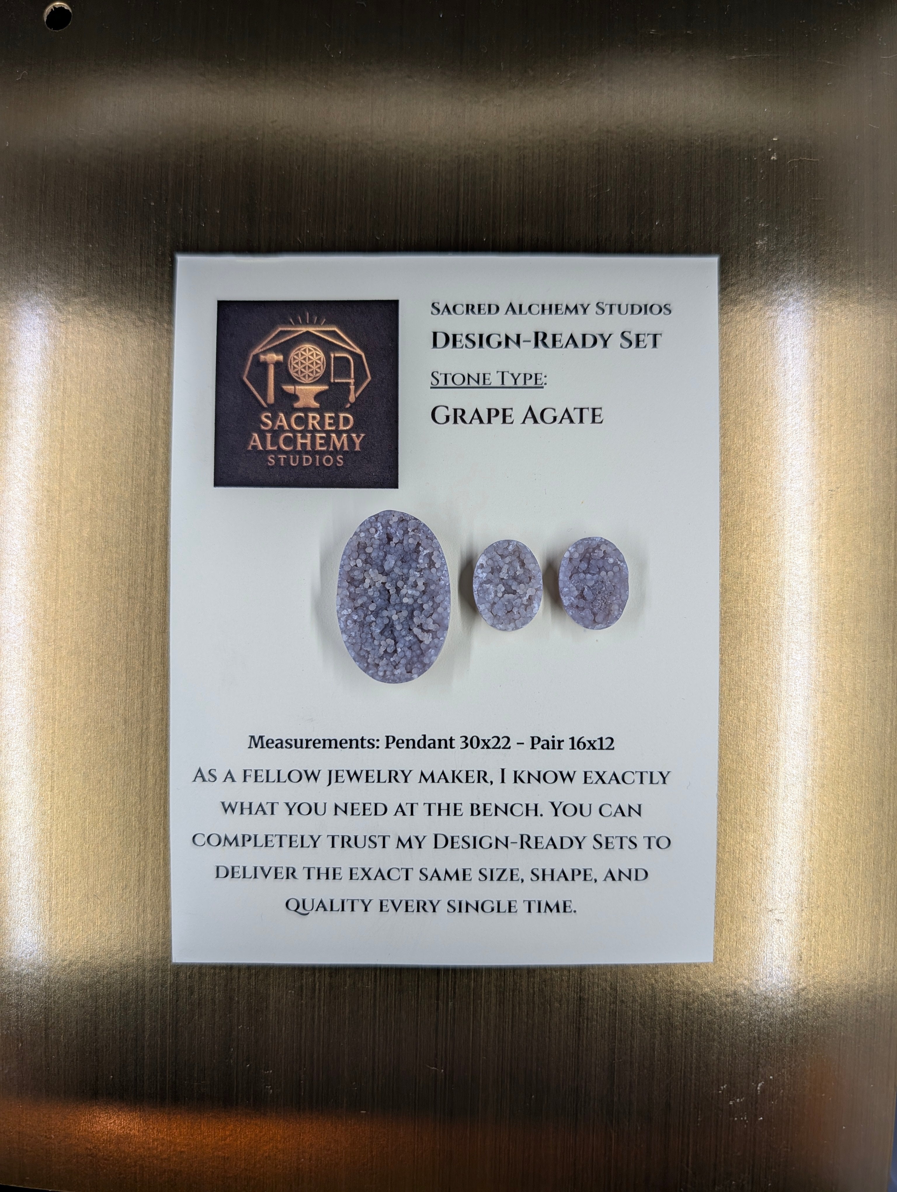 Oval Shape - Grape Agate - Botryoidal - Design-Ready Set by Sacred Alchemy Studios
