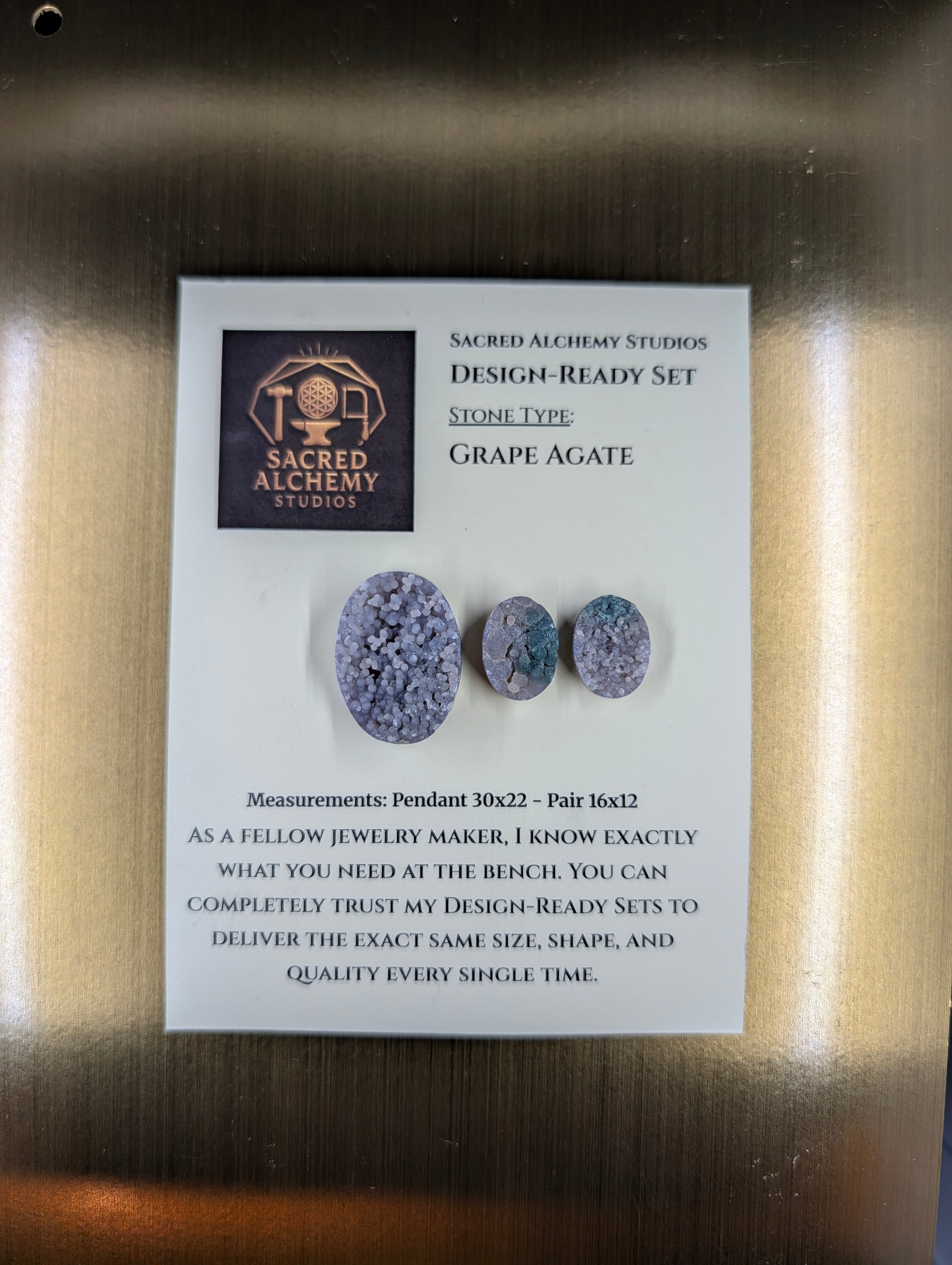 Oval Shape - Grape Agate - Botryoidal - Design-Ready Set by Sacred Alchemy Studios