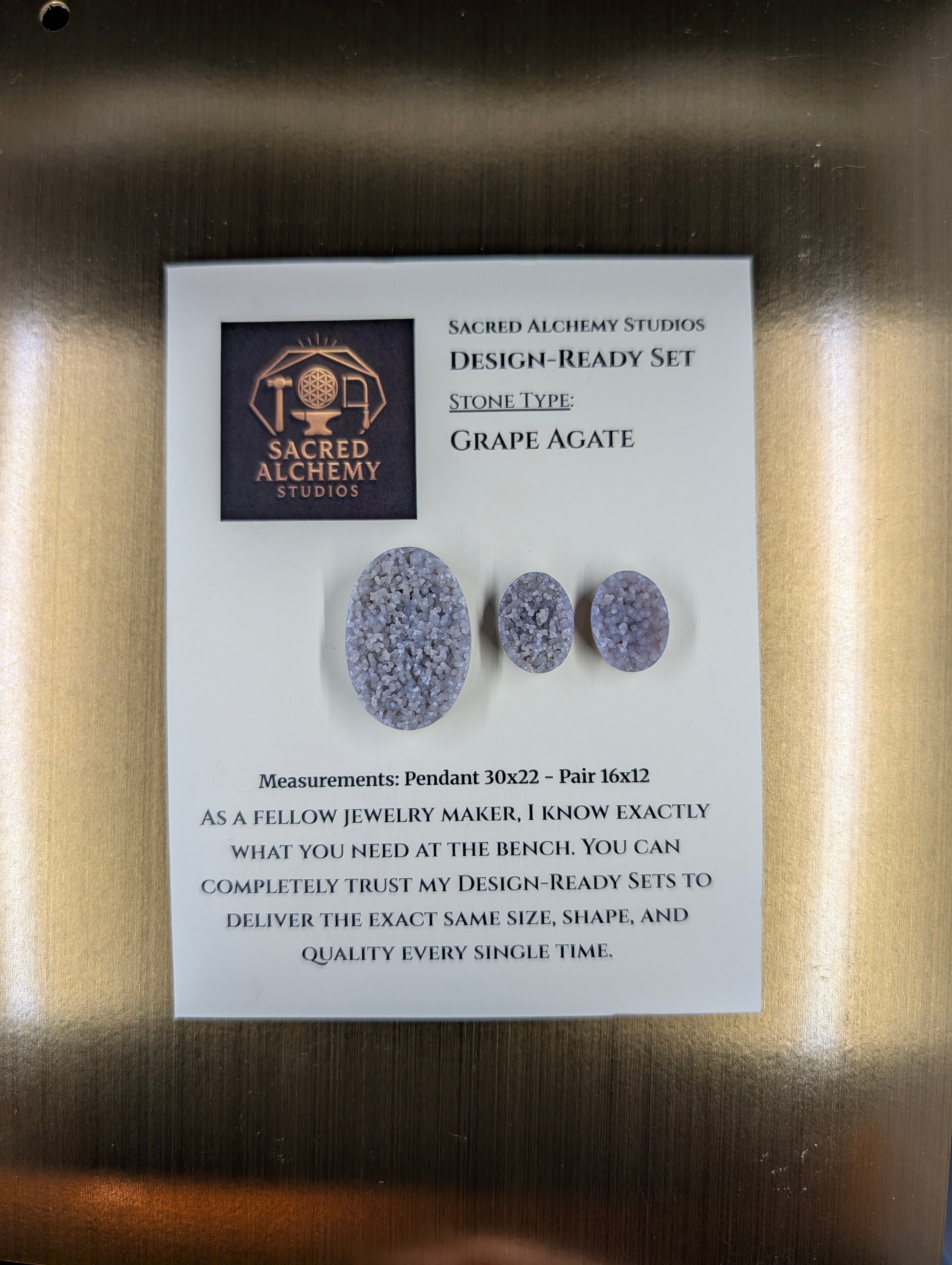 Oval Shape - Grape Agate - Botryoidal - Design-Ready Set by Sacred Alchemy Studios