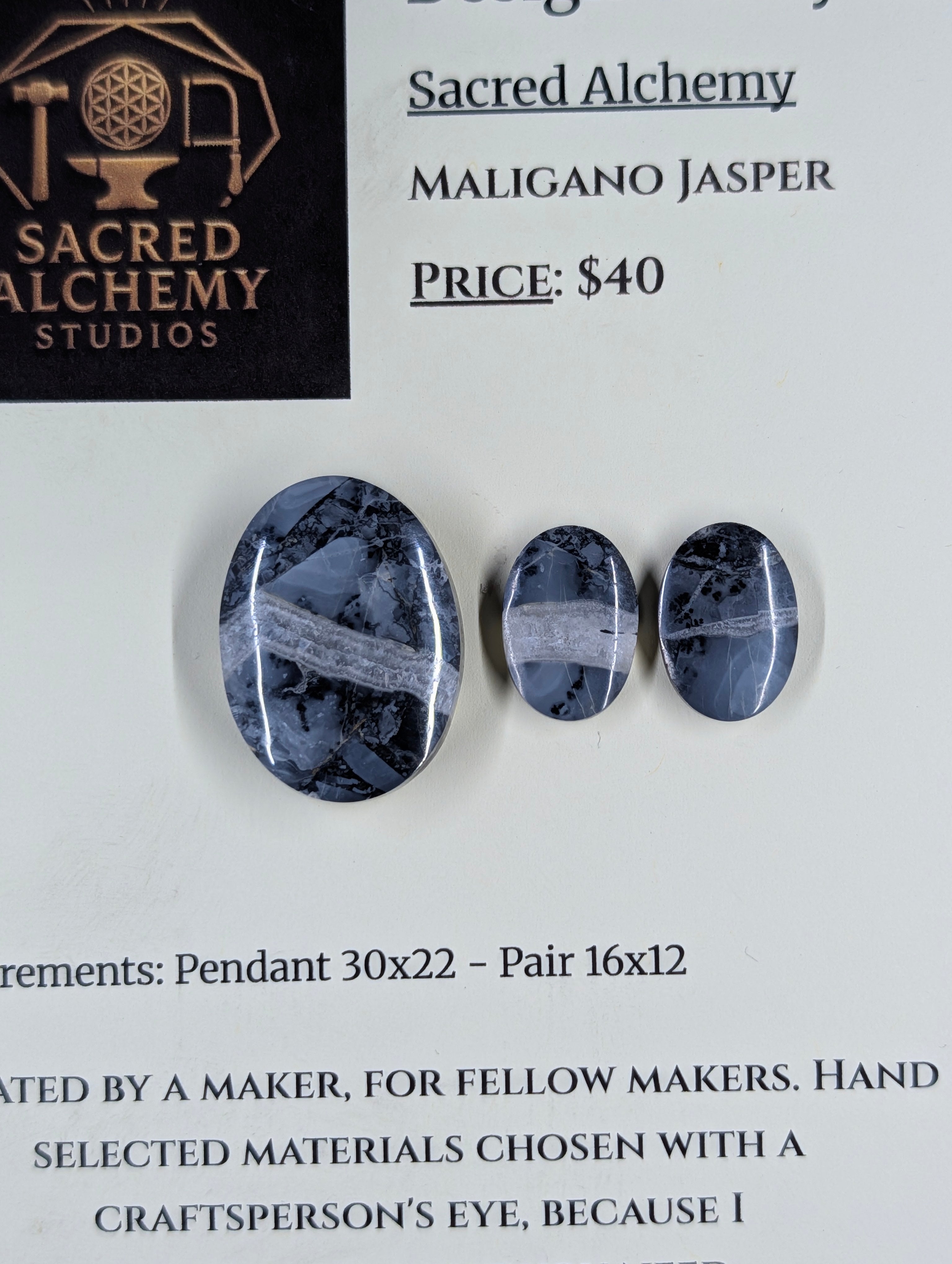 Oval Shape - Maligano Jasper - Design-Ready Set by Sacred Alchemy Studios