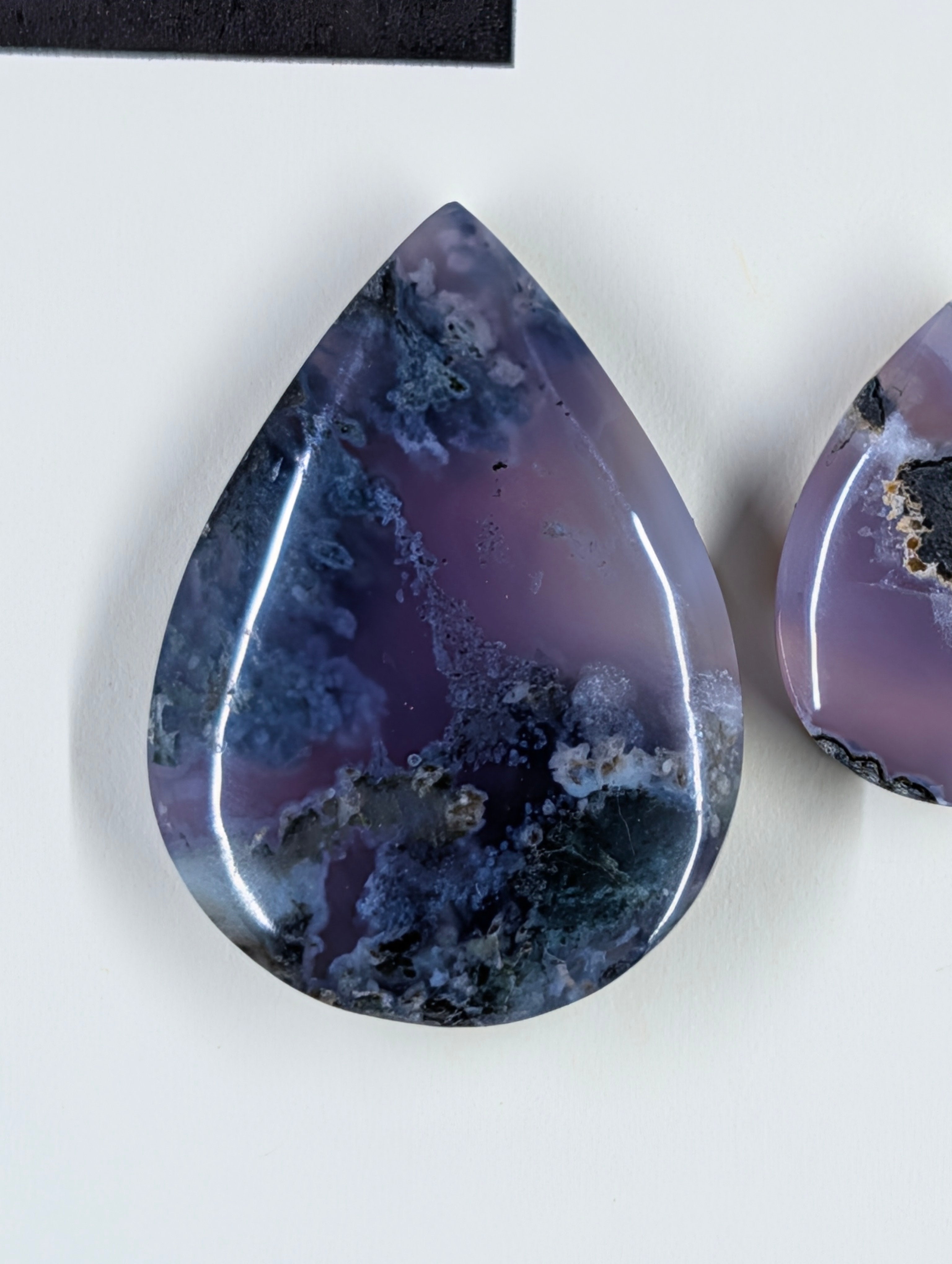 Tear Shape - Purple Moss Agate - Design-Ready Set by Sacred Alchemy Studios