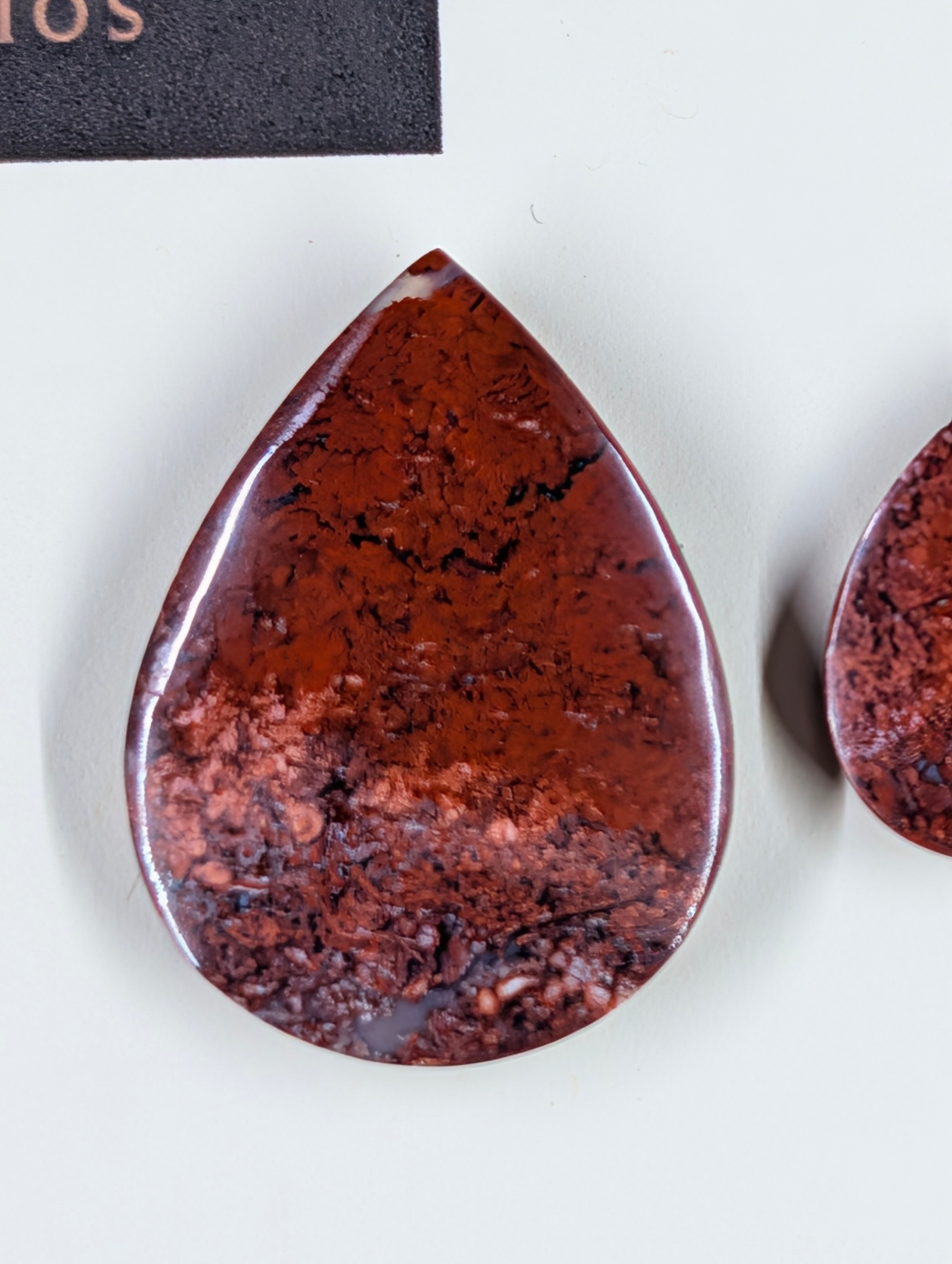 Tear Shape - Red Moss Agate - Design-Ready Sets by Sacred Alchemy Studios