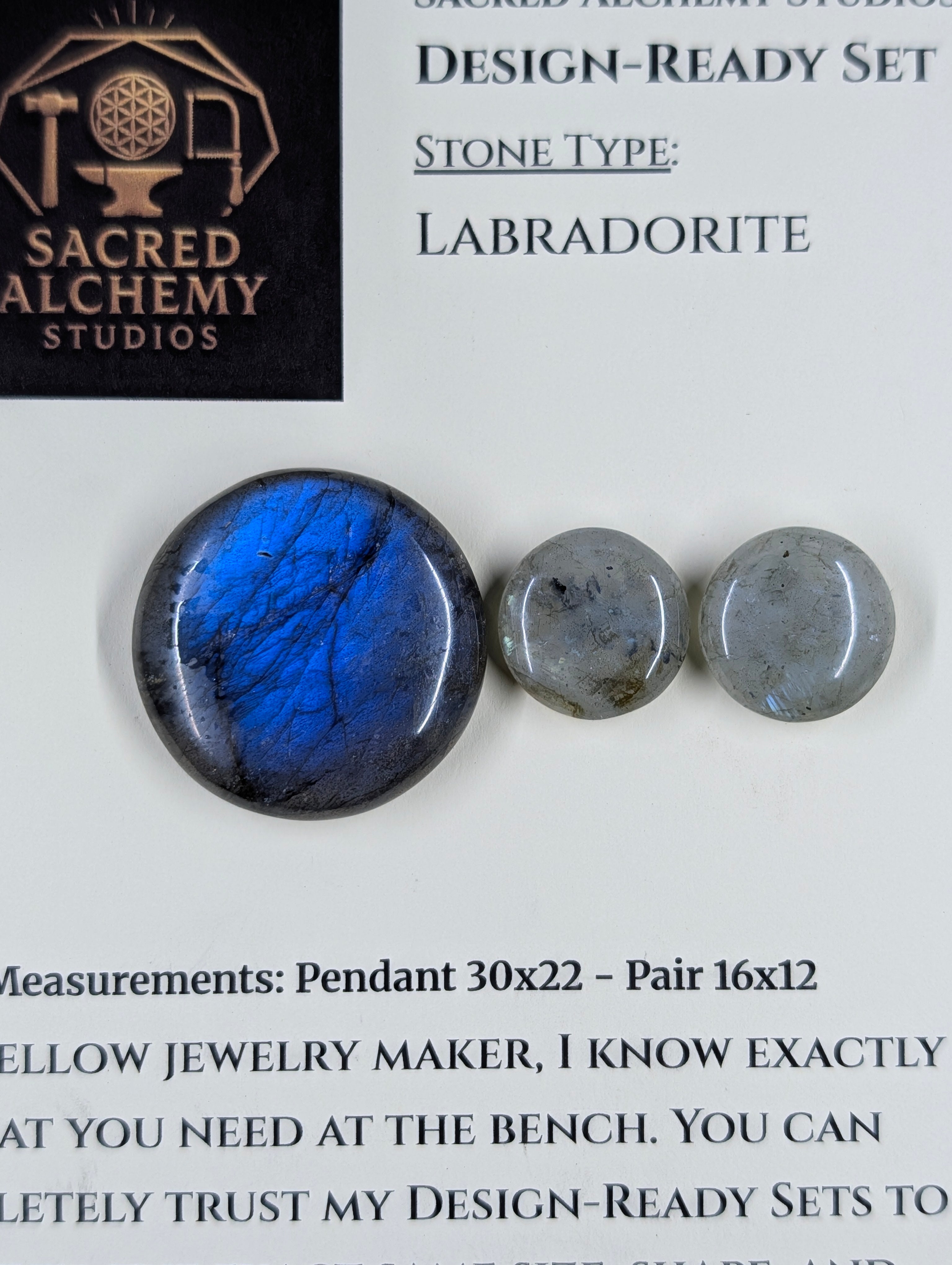 Circle Shape - Labradorite - Design-Ready Set